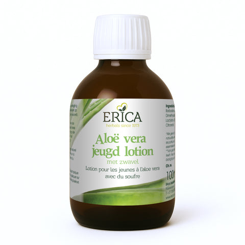 ALOE JEUGDLOTION MET ZWAVEL 100 ML GLAS
