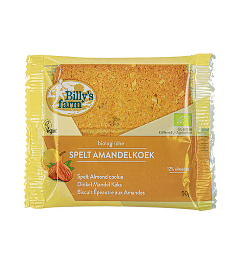 BILLY'S FARM AMANDELKOEK SPELT 50 GRAM