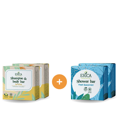 Plastic-vrij Familie Pakket Sensitive x2 Spearmint x2