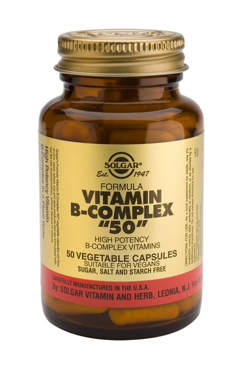 SOLGAR VITAMIN B-COMPLEX "50" 50 CAPS