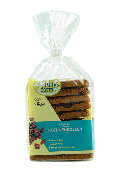 BILLY'S FARM ROZIJNENKOEK 230 GRAM