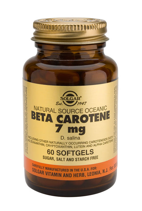 SOLGAR BETA-CAROTENE 15MG 60CAP