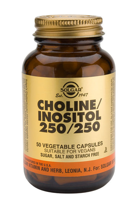 SOLGAR CHOLINE/INOSITOL 50CAP