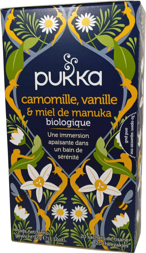 KRUIDENTHEE CHAMOMILLE-VANILLA-MANUKA HONEY 20 BUILTJES