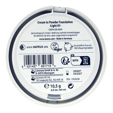 LAVERA CREAM TO POWDER FOUNDATION LIGHT 01