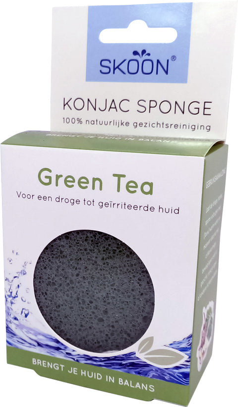 SKOON KONJAC SPONGE GREEN TEA    1S