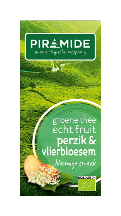 GROENE-THEE PERZIK-VLIERBLOESEM 20 BUILTJES