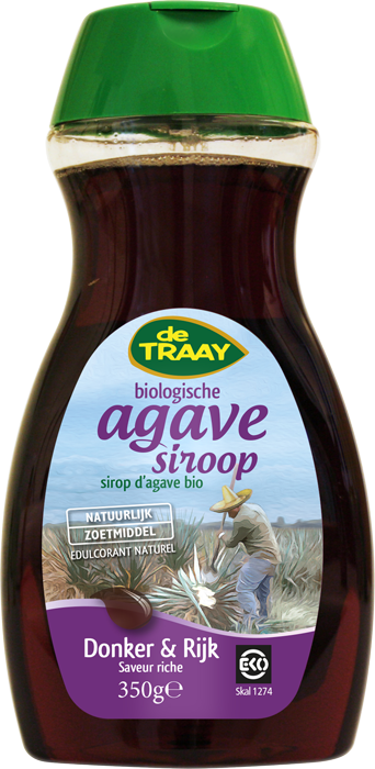 DE TRAAY AGAVESIROOP DONKER + RIJK 350 GRAM