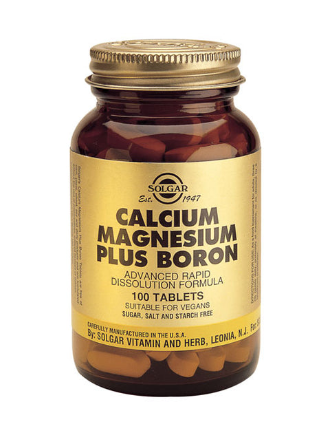 SOLGAR CALCIUM/MAGNESIUM/BORON 100T