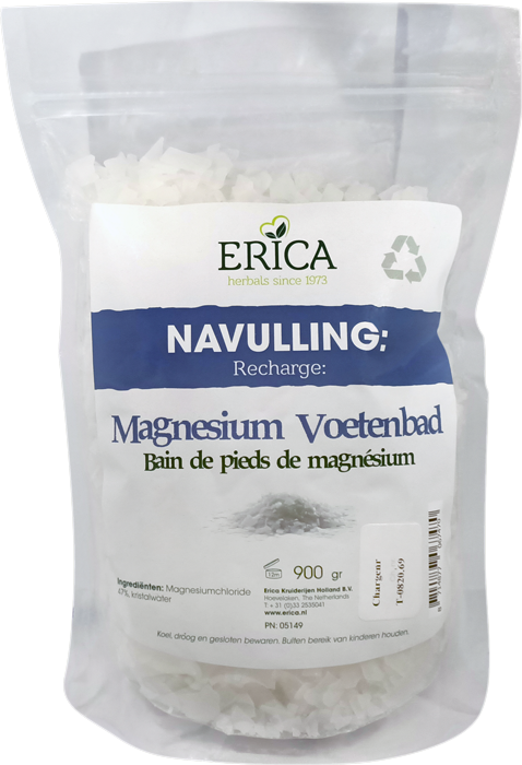 MAGNESIUM ZOUT VOETENBAD NAVUL ZAK 900G