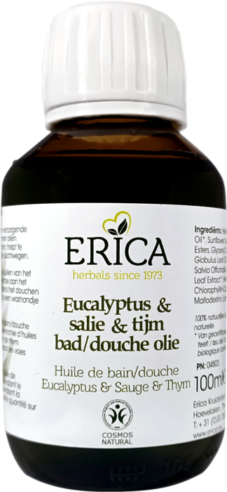 BAD/DOUCHE OLIE EUCALYPTUS SALVIA TIJM 100 ML