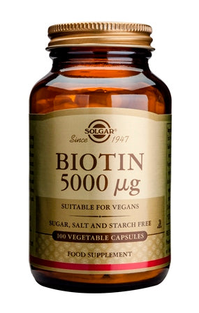 SOLGAR BIOTIN 5000 MCG 100 PLANTA CAPS