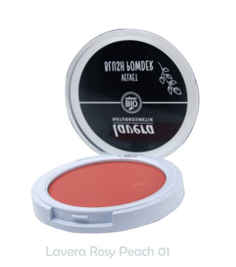 LAVERA VELVET BLUSH POWDER ROSY PEACH 01  5G