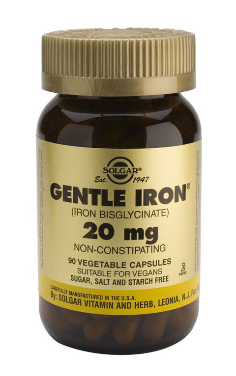 SOLGAR GENTLE IRON 20 MG 90 CAPS