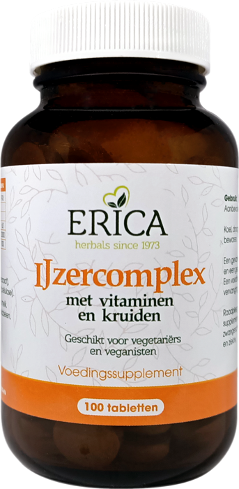 IJZERCOMPLEX MET VIT EN KRUIDEN TABLET 100 ST