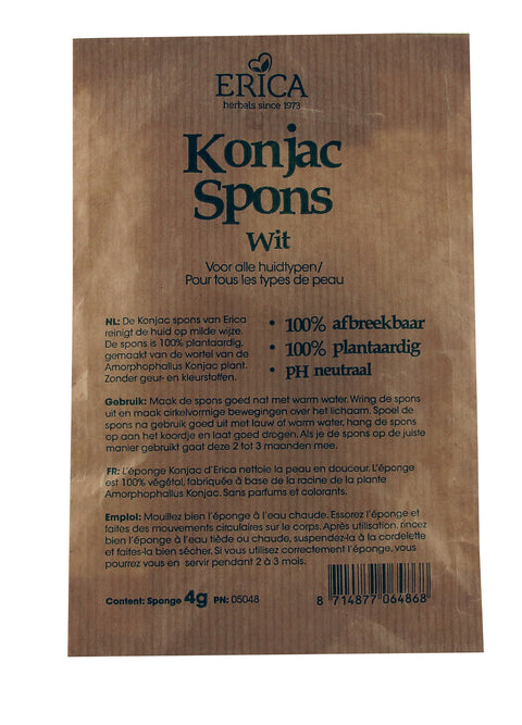 KONJAC SPONS WIT 4G