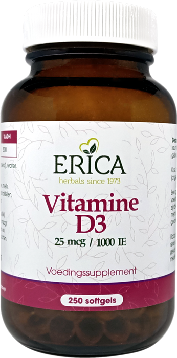 VITAMINE D3 25 MCG 250 SOFTGELS