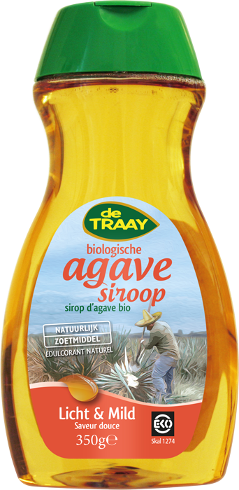 DE TRAAY SIROOP AGAVE LICHT + MILD 350 GRAM