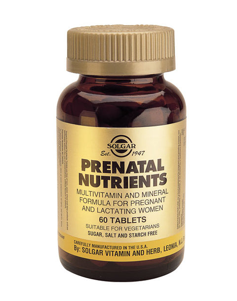 SOLGAR PRENATAL NUTRIENTS 60TAB