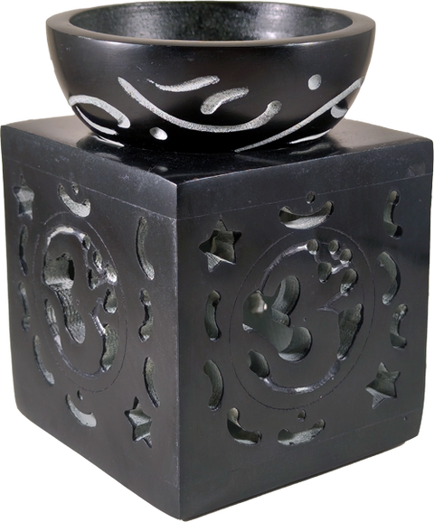 ETHERISCHE OLIE LAMP - OHM ZWART ZEEPSTEEN