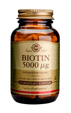 SOLGAR BIOTIN 5000 MCG 50 PLANTA CAPS