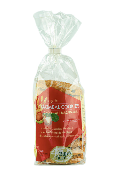 BILLY'S FARM HAVERKOEKEN CHOCOLADE-MACADAMIA 200 GRAM