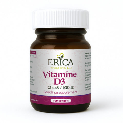 VITAMINE D3 25 MCG 100 SOFTGELS