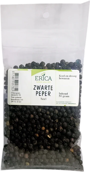 PEPER BOL ZWART 50 G