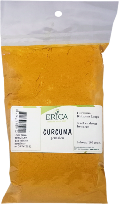 CURCUMA POEDER (GEELWORTEL) 100 G