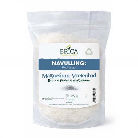 MAGNESIUM ZOUT VOETENBAD NAVUL ZAK 900G