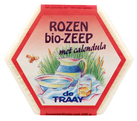 DE TRAAY ZEEP ROZEN MET CALENDULA 100 GRAM