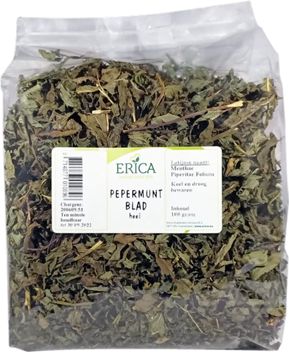 PEPERMUNTBLAD HEEL 100 G