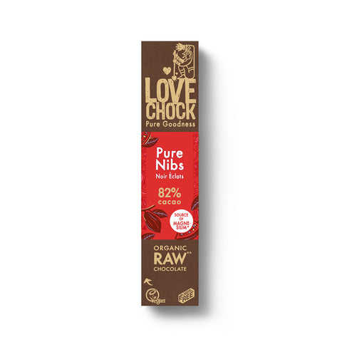 RAW-CHOCOLATE PURE NIBS 82% 40 GramRAM