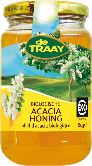 DE TRAAY HONING ACACIA VLOEIBAAR 350 GRAM