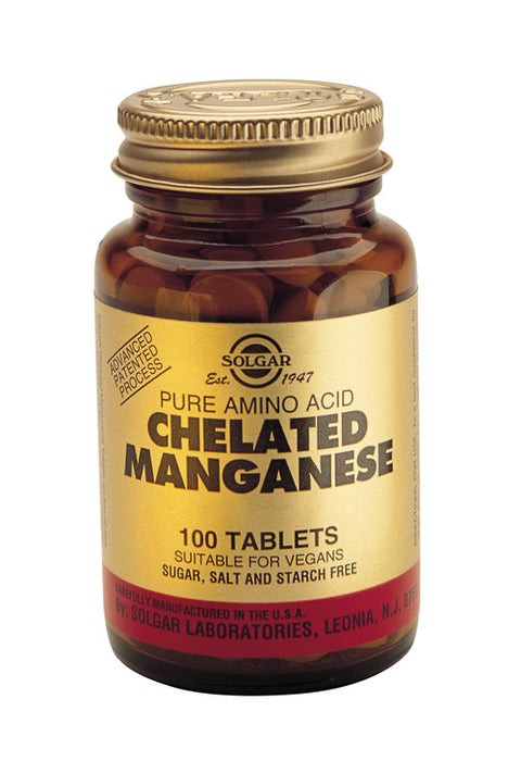 SOLGAR MANGANESE CHELATED 100TAB