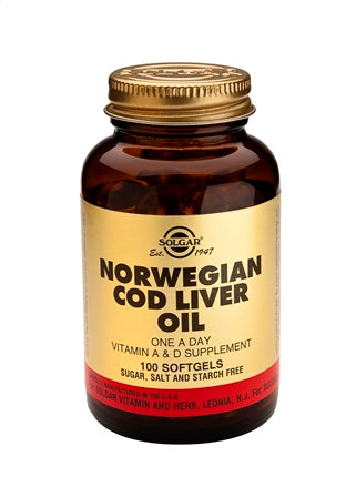 SOLGAR COD LIVER OIL LEVERTR 100SG