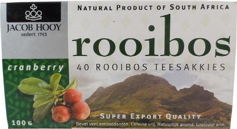 HOOY ROOIBOS CRANBERRY ZAKJE   40S