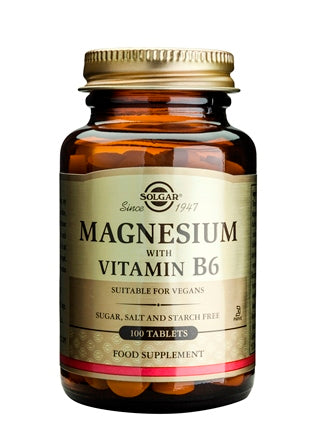 SOLGAR MAGNESIUM + B-6 100TAB