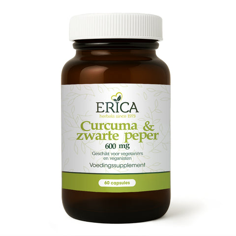 CURCUMA 600MG MET ZWARTE PEPER 60 CAPS