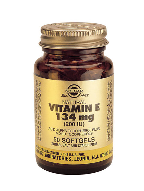 SOLGAR VITAMIN E 134 MG/200 IU COMPLEX 50 SOFTGEL