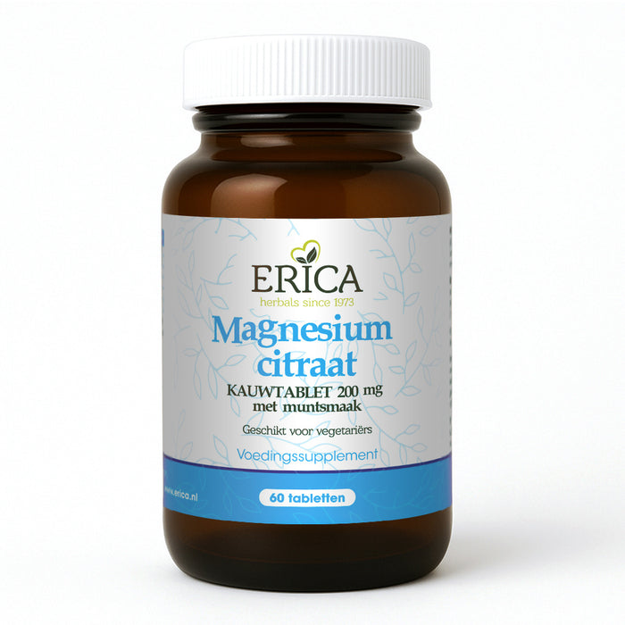 MAGNESIUM CITRAAT 200 MG MET MUNTSMAAK 60 KAUWTBL