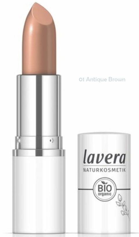 LAVERA LIPSTICK CREAM GLOW ANTIQUE BROWN 01 4,5G