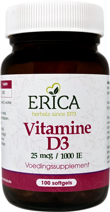 VITAMINE D3 25 MCG 100 SOFTGELS